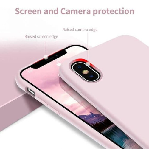iPhone X/XS silikondeksel sandrosa 1