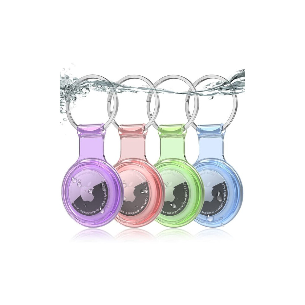 Airtag Holder Keychain Waterproof 360 Case 4-Pack 900223955036