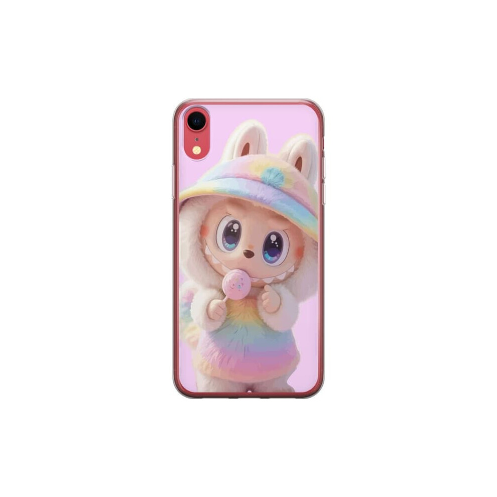 Iphone Xr Transparent Case With Monster Bunny Doll 900223955234