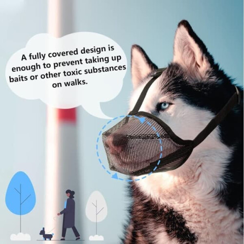 Åndbar hundemundkurv sort L1 stk. 2
