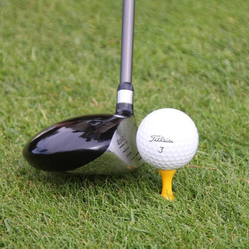 Picchetti da golf in plastica gialli, 25 mm, 25 pezzi 2
