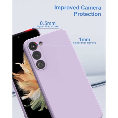 Samsung S23FE matt gummideksel med kamerabeskyttelse 1