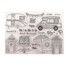 Silicone Campervan Sealing Stamp for DIY Scrapbooking