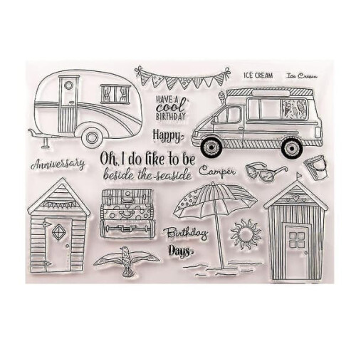 Silicone Campervan Sealing Stamp for DIY Scrapbooking