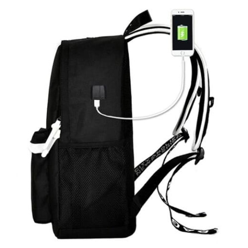 Mochila com LED e Cadeado com Código 19L Preta 2