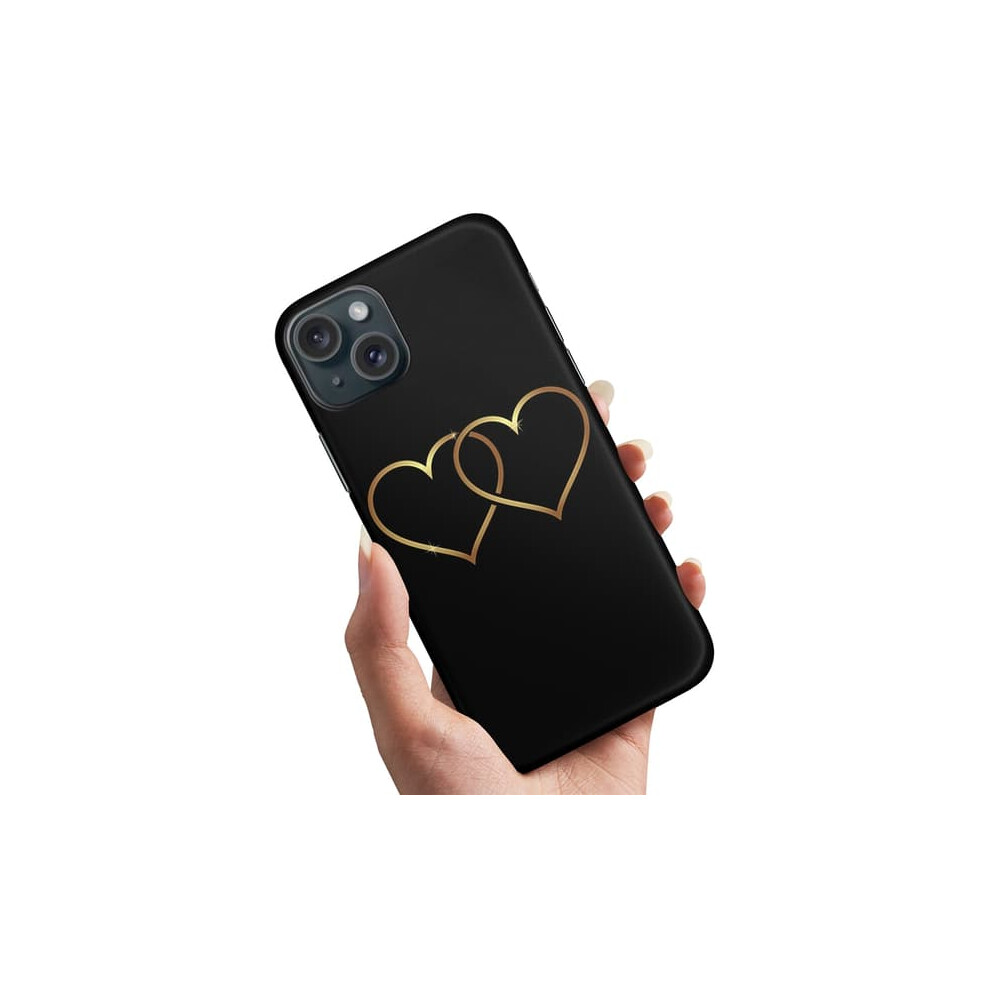 Iphone 15 Case Double Hearts Design 900223955678