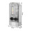 Boruit V10 LED keychain flashlight USB rechargeable magnetic 1