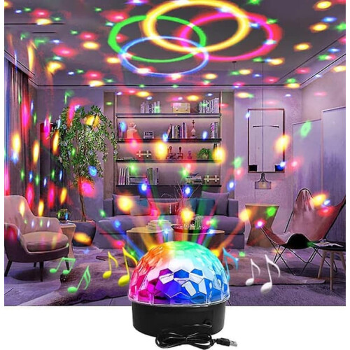 Proiettore di luci a sfera da discoteca con telecomando 1