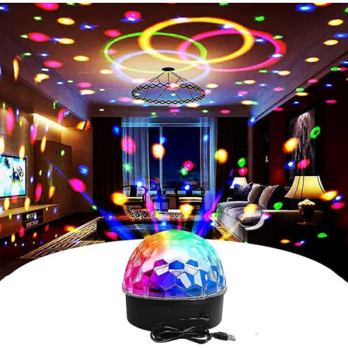 Proiettore di luci a sfera da discoteca con telecomando 2