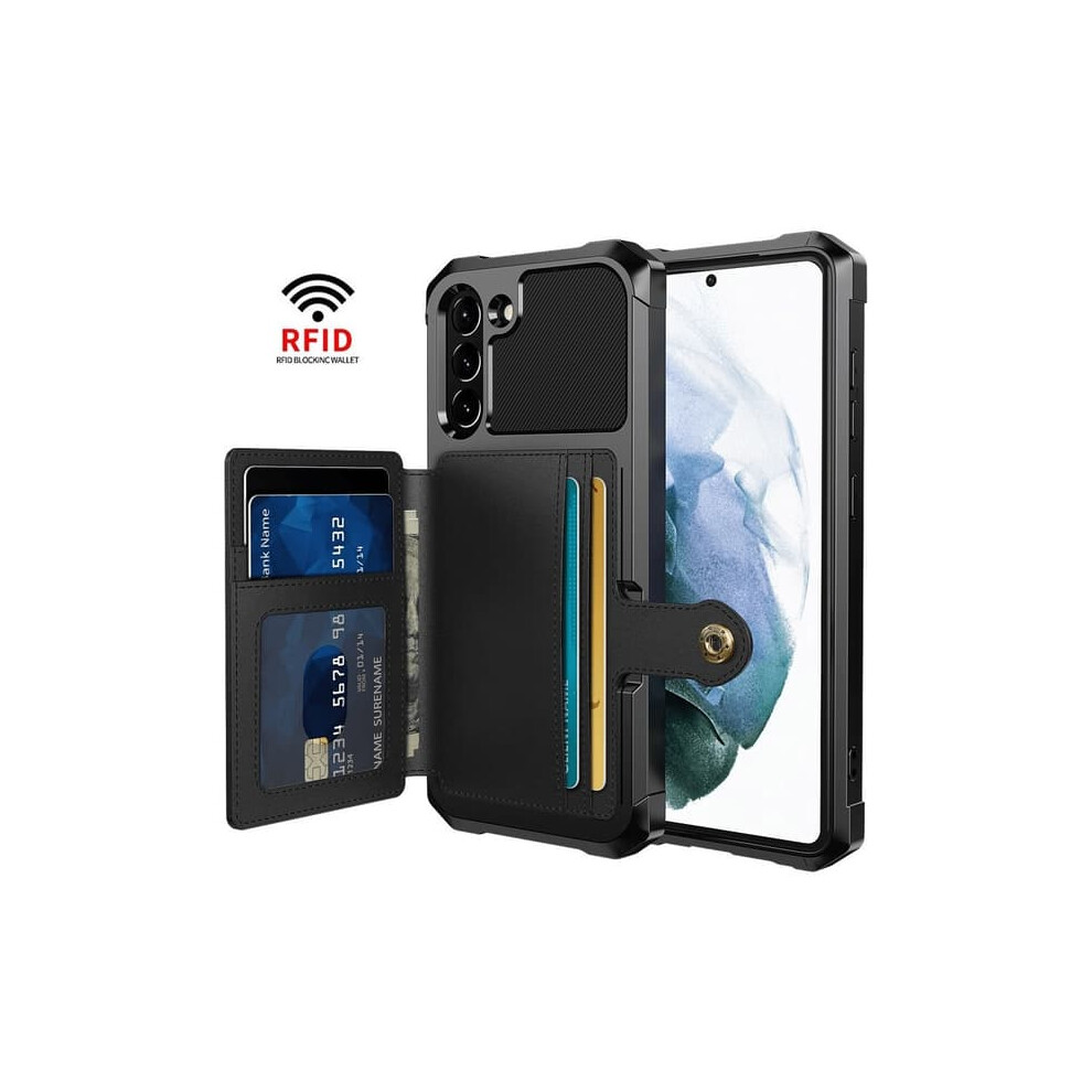 Samsung S21 Shockproof Case With 4 Card Slots Black 900223955890