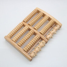 Wooden Foot Massage Roller for Plantar Reflexology