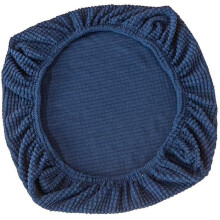 Elastische zitkussenhoes voor bureaustoel, donkerblauw