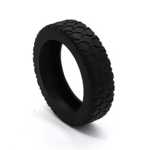 Silicone Wheel Covers for Travel Bags Black 1 Piece