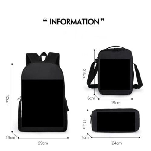 DJ Marshmallow Rucksack-Schultaschen-Set (3er-Pack) 2