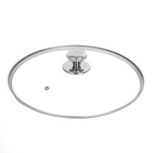 11 inch tempered glass lid for frying pan, stainless steel