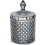Glass candy storage box grey 600ml 1