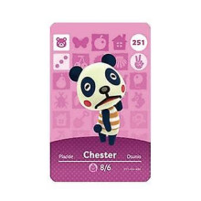Animal Crossing NFC Game Card Amiibo for Wii U 251 Chester