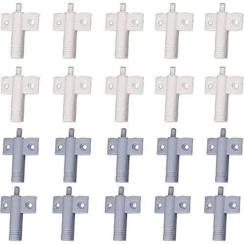Αμορτισέρ Πόρτας Ντουλαπιού Κουζίνας Λευκό Γκρι 20 τεμάχια
