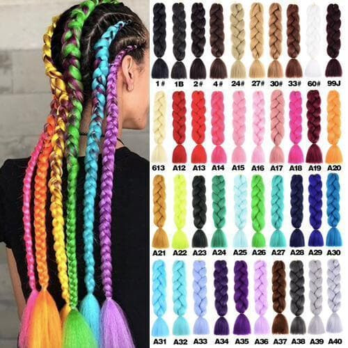 Cerise solid color braiding hair - 30 colors