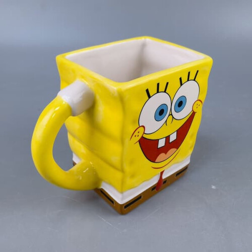 Caneca de cerâmica 3D do Bob Esponja, 400ml