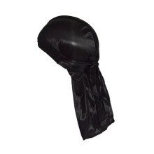 Silk Bandana Durag Black One Size