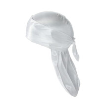 Silk Bandana Durag White