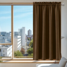 Blackout Curtains Brown Thermal Insulated 42x54 Inch Each
