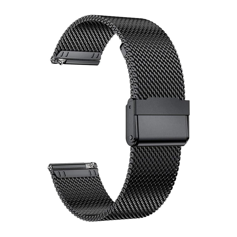 22Mm Stainless Steel Quick-Release Watch Band Black 900223965721