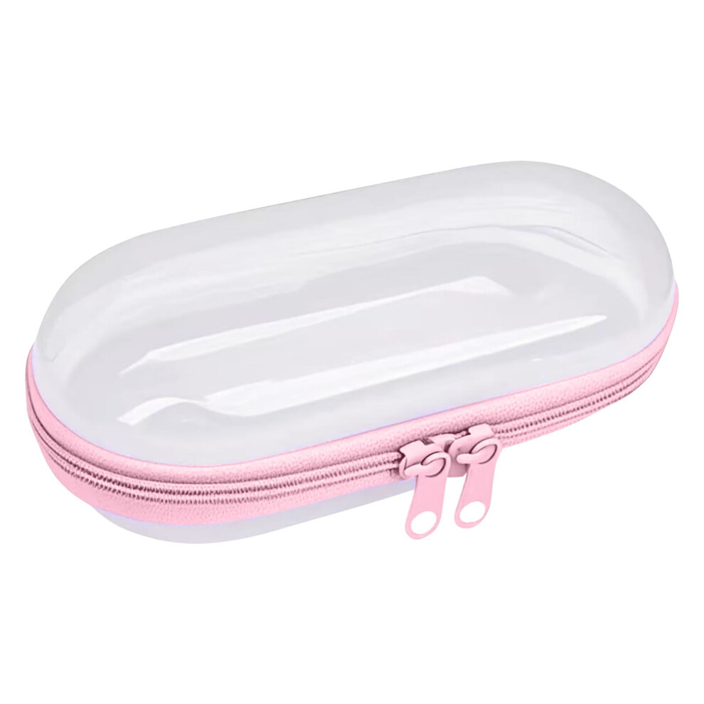 Clear Hard Shell Zipper Case 7.9x9.8 inches