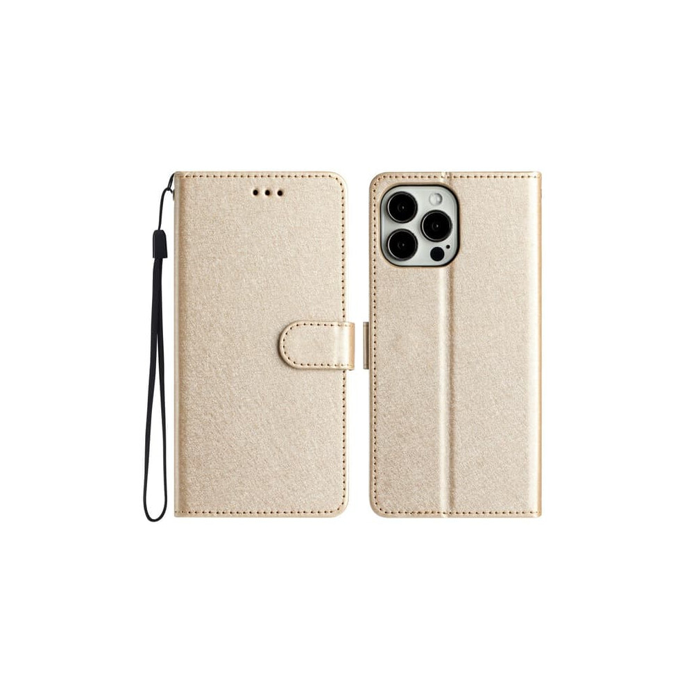 Iphone 16 Pro Max Case Silk Texture With Lanyard Gold 900223966612