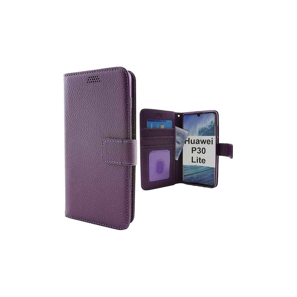 Huawei P30 Lite Wallet Stand Case Purple 900223975133