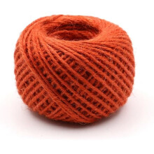Orange jute twine eco-friendly 54 yards 2 mm