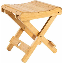 Solid wood folding stool 29x28x26 cm