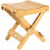 Solid wood folding stool 29x28x26 cm 1