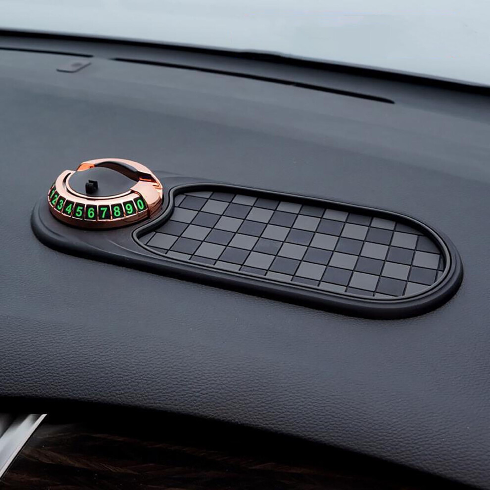 Car Dashboard Anti-Slip Mat With Phone Holder And Parking 938499024828