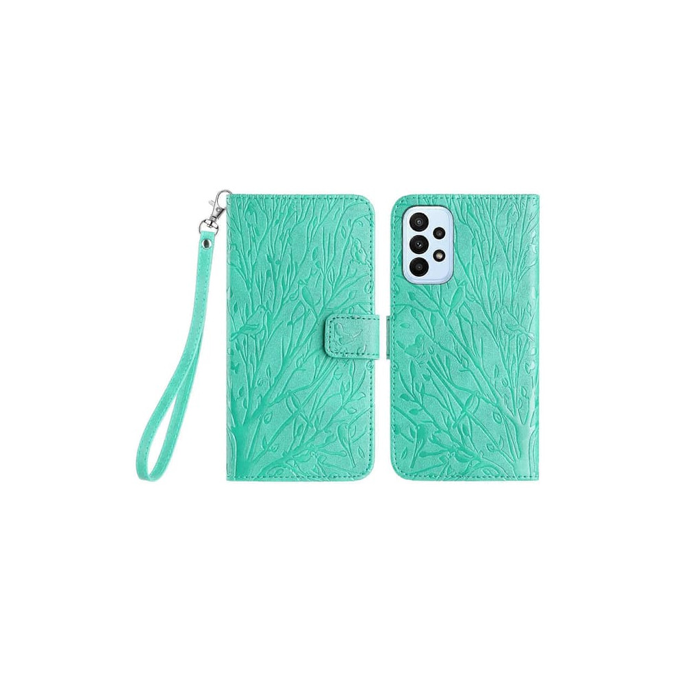 Leather Wallet Case For Samsung Galaxy A33 5G With Stand Green 900223976628