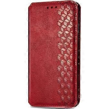Wallet Case for Samsung A52s 5G Red Book-Style Flip Stand