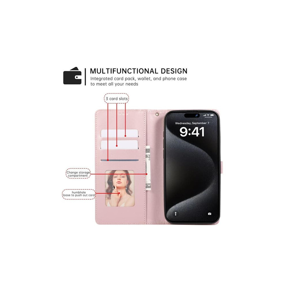 Leather Phone Case For Samsung Galaxy A52 5G/4G/A52s Rose 900223977502