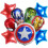 Marvel Avengers foil balloons reusable 9 pcs 1