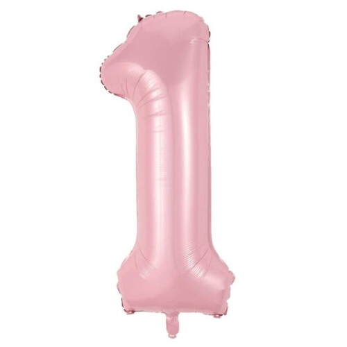 Pink Number 1 Balloon 102 cm