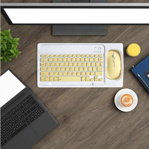 Bluetooth Keyboard and Mouse Combo Rechargeable Wireless 2