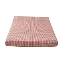 Drap-housse à carreaux pour lit double, lavable en coton, protection intégrale du matelas, couvre-matelas confortable et respirant, style campagnard