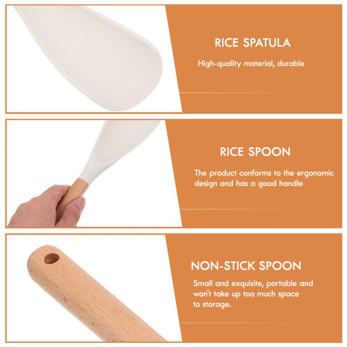 Rice Scooper Spoon Silicone 1 Piece 1