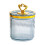 Pot de rangement transparent en plastique avec couvercle 2
