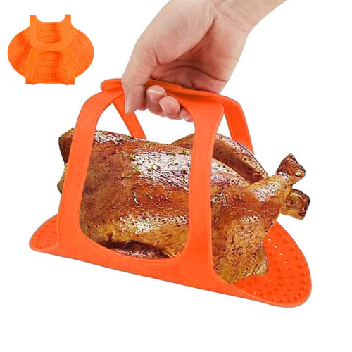 Turkey Lifter and Roasting Rack for Indoor Outdoor Use