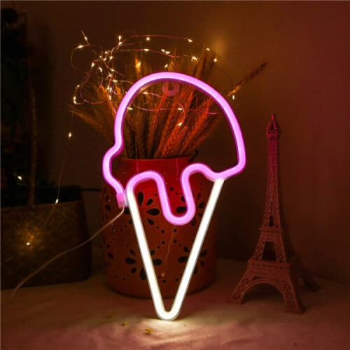 Neonlicht-LED-Glasschild, dekorative Heimlampe