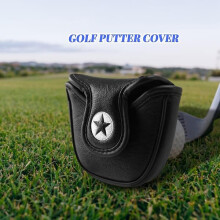 Golf Putter Head Cover PU Leather 1pc