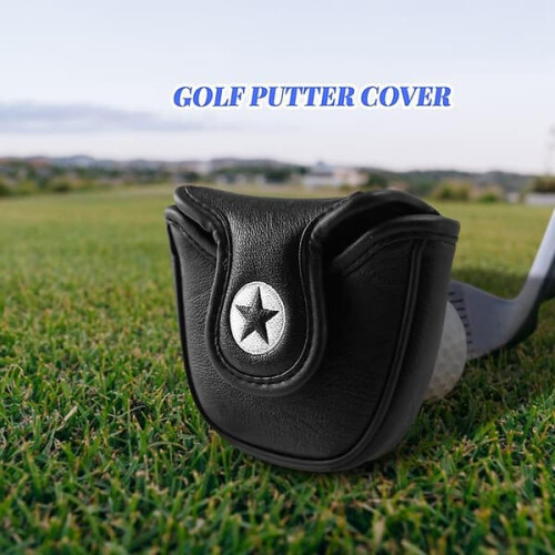 Golf Putter Head Cover PU Leather 1pc