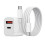 Hurtiglader for iPhone og Samsung Dobbel USB-C-port Hvit 1