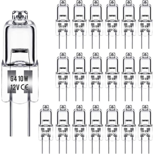 G4-Halogenlampe warmweiß 12V 10W 20er-Packung
